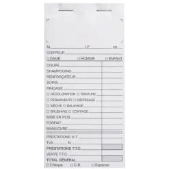 Carnet de caisse sans numéro