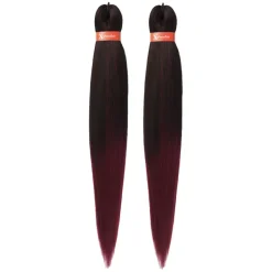 Cheveux à tresser pré-etirés 2 x 46" T1B / BG