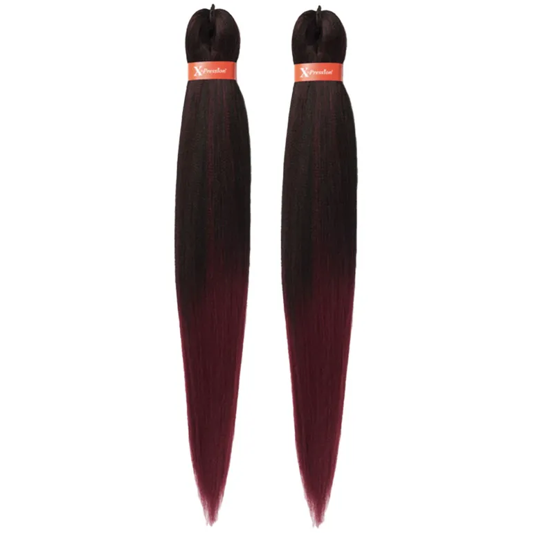 Cheveux à tresser pré-etirés 2 x 46" T1B / BG