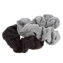 Chouchou tissus noir et gris