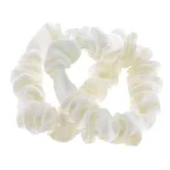 Chouchous satinés fins x 2 blanc