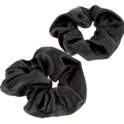 Chouchous satinés x 2 noir