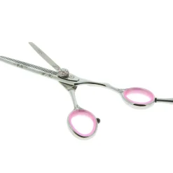 Ciseaux sculpteurs fleur diamant rose 5.5