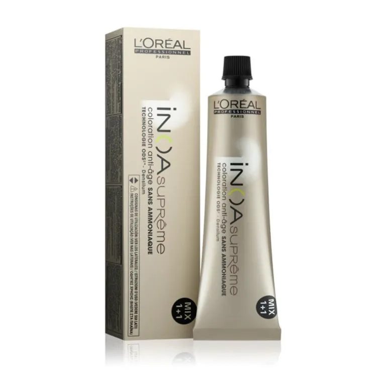 Coloration anti-âge sans ammoniaque Inoa Suprême 9.32 beige apaisant