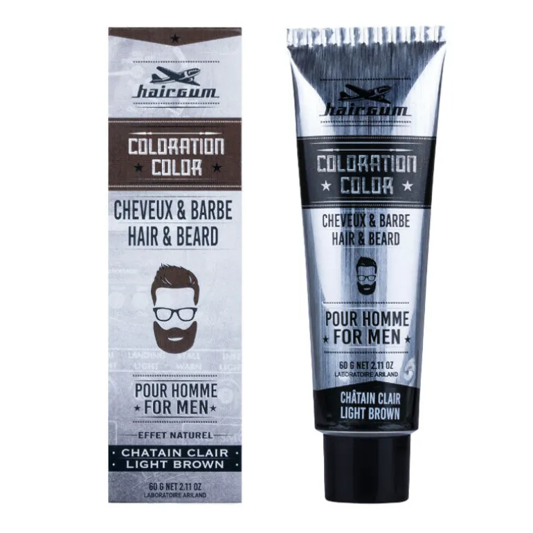 Coloration pour homme cheveux & barbe 5.1 châtain clair