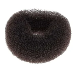 Couronne chignon donuts 6 cm brun