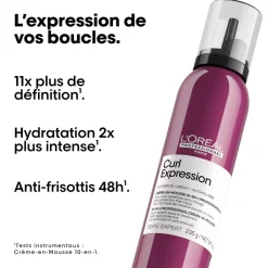 Crème en mousse 10 en 1 pour cheveux bouclés Curl Expression