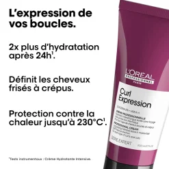 Crème hydratante sans rinçage pour cheveux bouclés Curl Expression