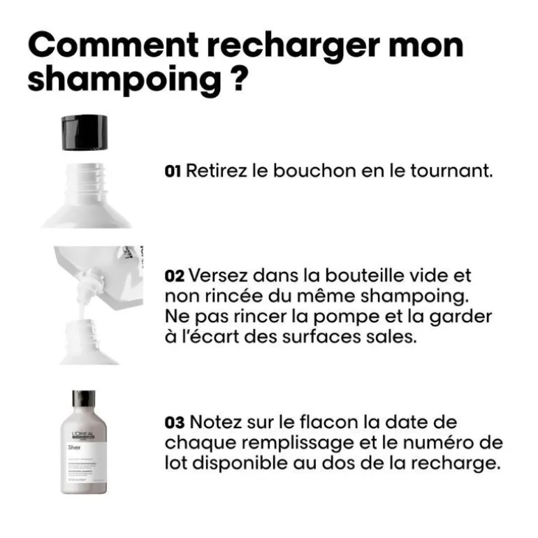 Duo recharge déjaunissant Silver + shampooing 300ml
