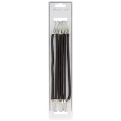 Elastiques à crochet x 6 noirs