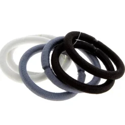 Elastiques sans metal X 6 noir, blanc et gris