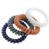 Elastiques scoubidou 4 couleurs bleu gris beige et blanc