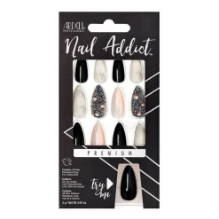 Faux ongles Nail Addict marble & diamonds