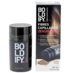 Fibres densifiantes pour cheveux blond foncé