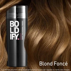 Fibres densifiantes pour cheveux blond foncé