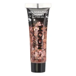 Gel holographique à grosses paillettes Moon Glitter rose doré