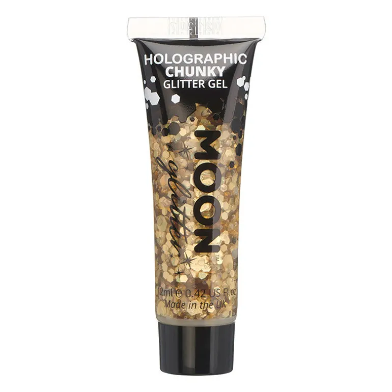 Gel holographique à grosses paillettes Moon Glitter doré