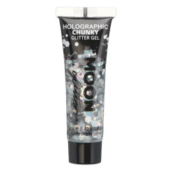 Gel holographique à grosses paillettes Moon Glitter argent