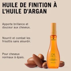 Huile de finition Argan pour cheveux moyens à épais