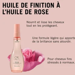Huile de finition Rose pour cheveux fins ou stressés