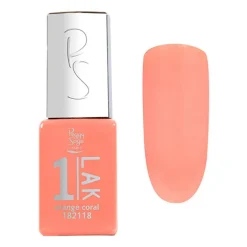 1-LAK vernis semi-permanent 3 en 1 orange corail
