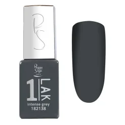 1-LAK vernis semi-permanent 3 en 1 intense grey