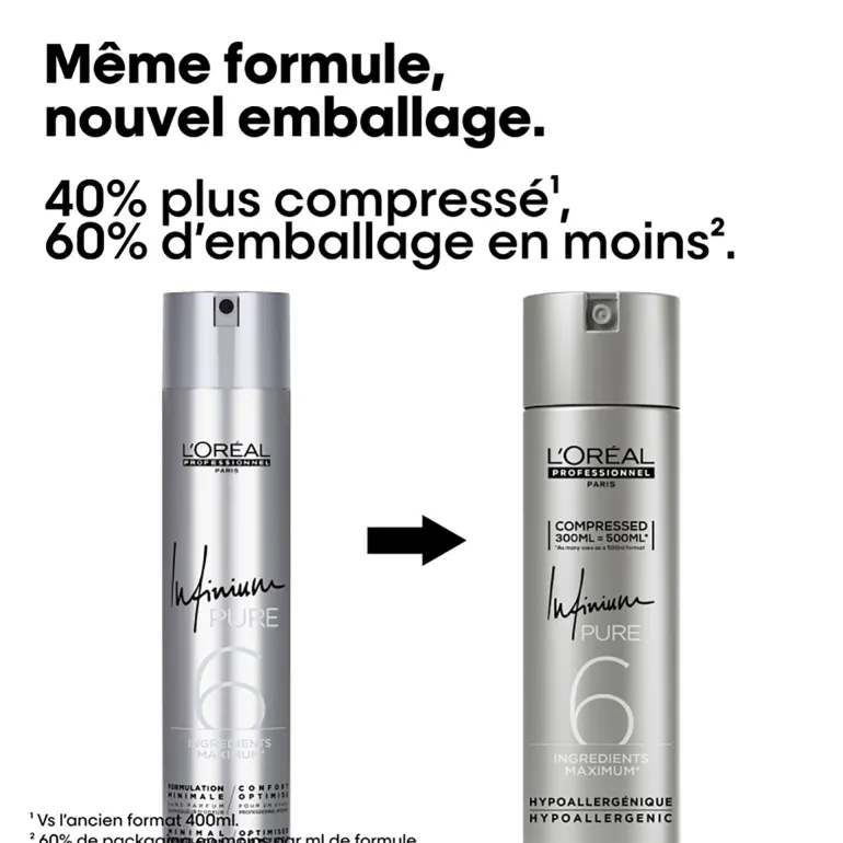 Laque Infinium Pure fixation souple 300ml