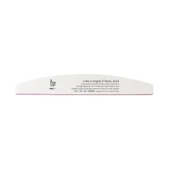 Lime à ongles 2 faces lavable demi-lune 100/100 blanc, pour ongles naturels