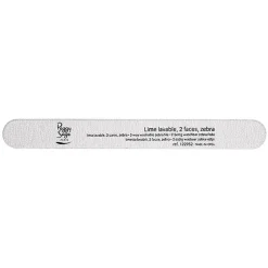 Lime à ongles 2 faces lavable 100/100 zebra, pour ongles artificiels