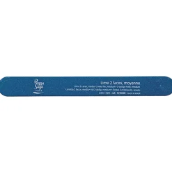 Lime à ongles 2 faces lavable 240/240 bleu, pour ongles naturels
