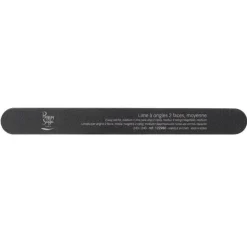 Lime à ongles 2 faces lavable 240/240 noir, pour ongles naturels
