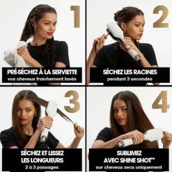 Lisseur séchant Duet Style blanc