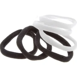 Lot de 6 élastiques XXL en mousse noir et blanc