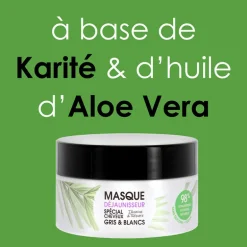 Masque déjaunisseur cheveux gris & blancs Gamme Nature