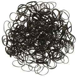 Mini élastiques silicone noirs