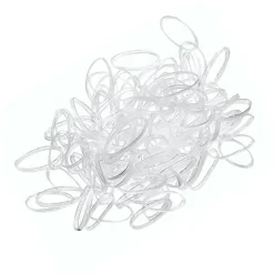 Mini élastiques silicone transparents