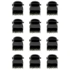 Mini pinces croco noires 1 cm