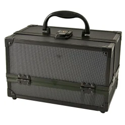 Mini valise make-up en alu noire