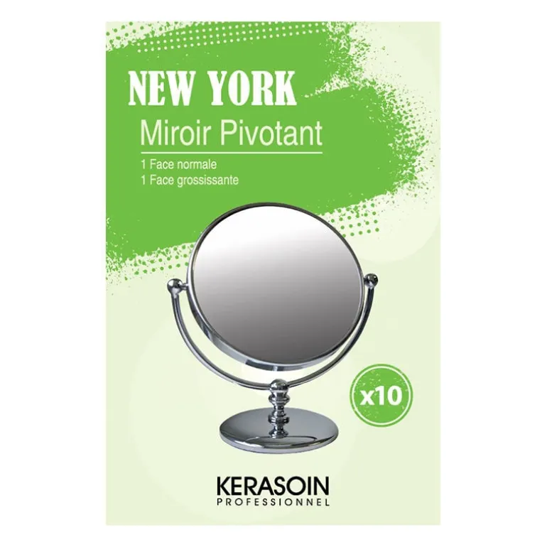 Miroir double face sur pied grossissant x 10 New York