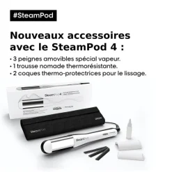 Pack lisseur boucleur SteamPod 4 et soin lissant