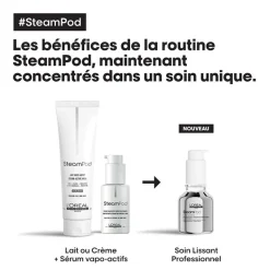 Pack lisseur boucleur SteamPod 4 et soin lissant