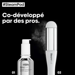 Pack lisseur boucleur SteamPod 4 et soin lissant