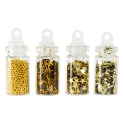 Paillettes pour ongles doré