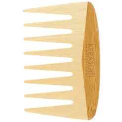Peigne à dents larges en bois de hêtre 10 cm