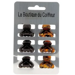 Petites pinces croco cœur