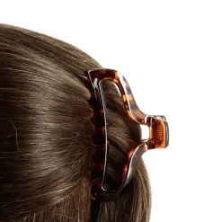 Pince à cheveux ajourée écaille