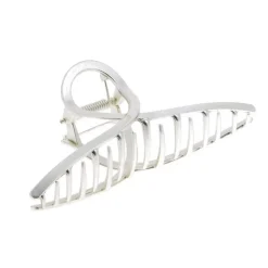 Pince croco métallique infini argent mat