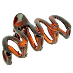 Pince croco plastique zigzag écaille
