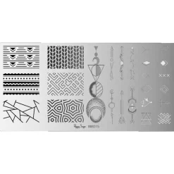 Plaque de stamping geometric