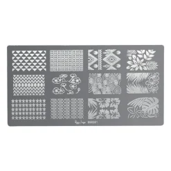 Plaque de stamping nail art 1